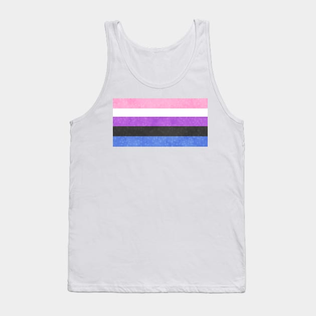 Shimmer Genderfluid Pride Flag Tank Top by whizz0